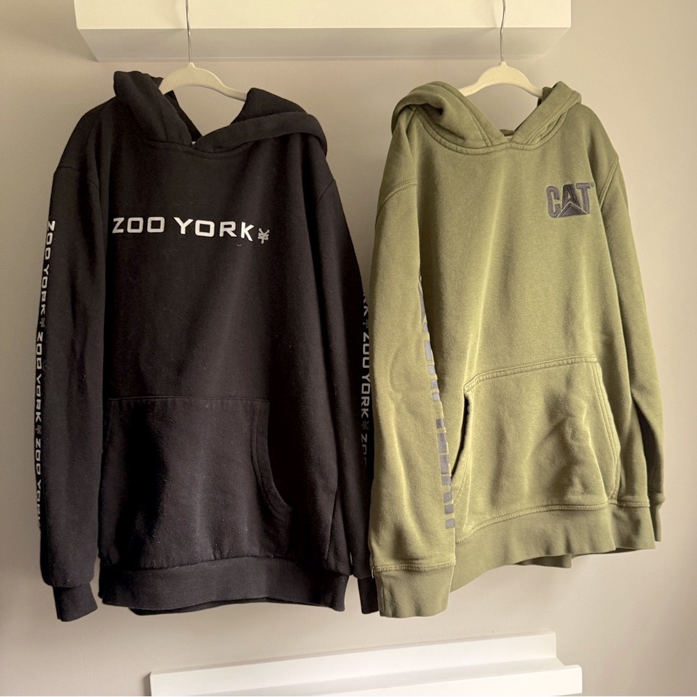 Youth large hoodies Zoo York Cat EUC